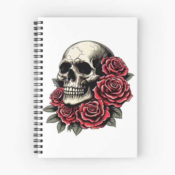 Item preview, Skull and roses designed and sold by Red-forever.