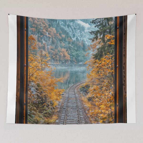 Item preview, Through the Window: Autumn Journey to the Mountains designed and sold by oanaunciuleanu.