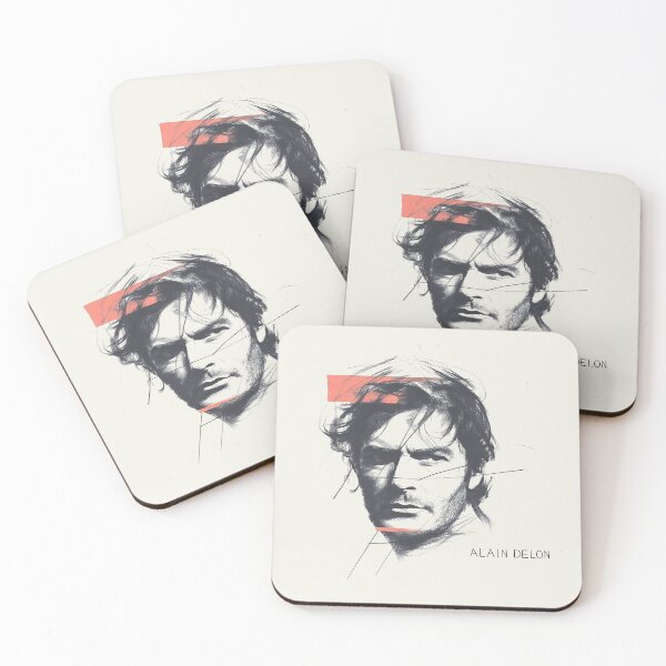 Item preview, Expressive Portrait Sketch with Dynamic Lines and Red Accent designed and sold by Retro Travel Design.