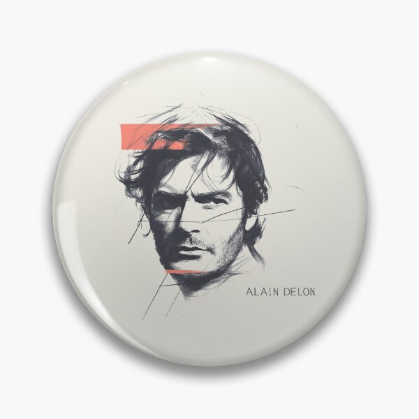 Item preview, Expressive Portrait Sketch with Dynamic Lines and Red Accent designed and sold by Retro Travel Design.