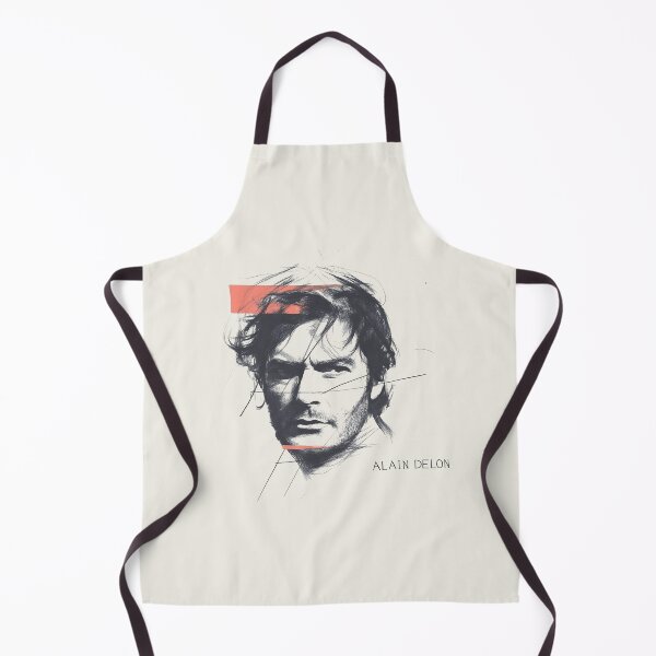 Item preview, Expressive Portrait Sketch with Dynamic Lines and Red Accent designed and sold by Retro Travel Design.