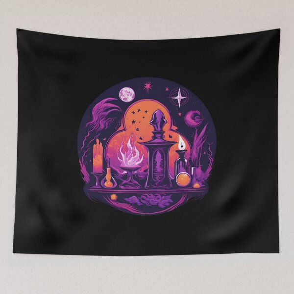 Item preview, Mystical Witchcraft & Magic: Surrealism & Synthwave Fusion D7 designed and sold by pixelandcrafted.