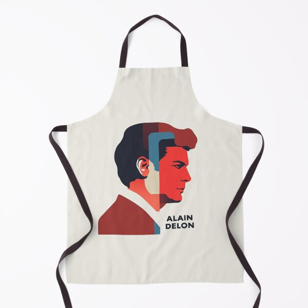 Item preview, Alain Delon - Modern Geometric Portrait Art with Bold Color Blocks designed and sold by Retro Travel Design.
