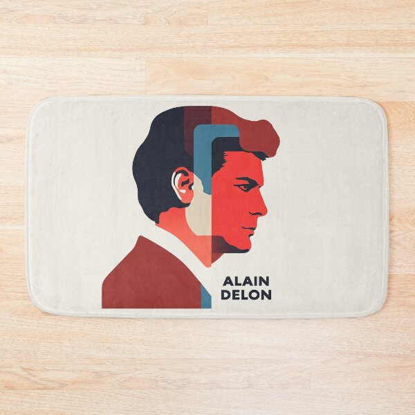 Item preview, Alain Delon - Modern Geometric Portrait Art with Bold Color Blocks designed and sold by Retro Travel Design.