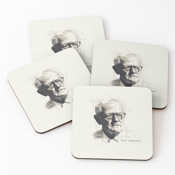 Item preview, Phil Donahue Sketch Portrait with Minimalist Line Art designed and sold by Retro Travel Design.
