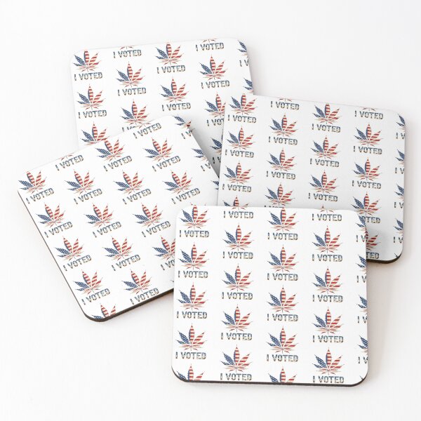 Item preview, I Voted Marijuana Leaf American Flag Joint - Pattern designed and sold by JLEmporium.