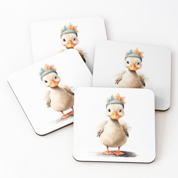 Item preview, Cute duck in boho outfit   designed and sold by Victoria Riabov.