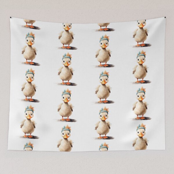 Item preview, Cute duck in boho outfit   designed and sold by Victoria Riabov.
