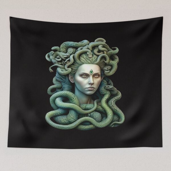 Item preview, Medusa Greek Mythology Goddess with Snake Hair designed and sold by Atteestude.
