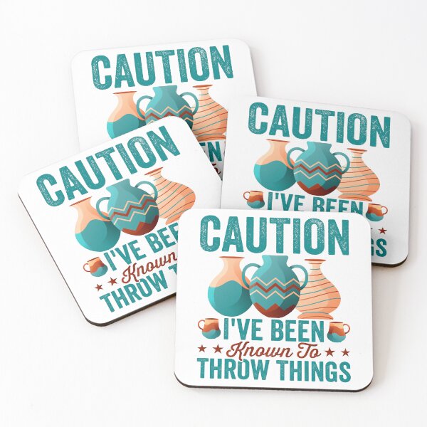 Item preview, Funny Pottery Lover Warning - Caution, I’ve Been Known to Throw Things designed and sold by Pobru.