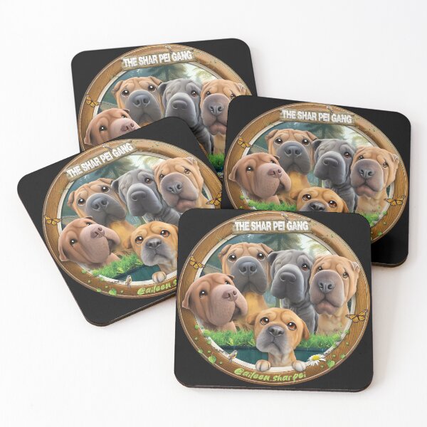 Item preview, The Shar Pei Gang designed and sold by Digital Paws.