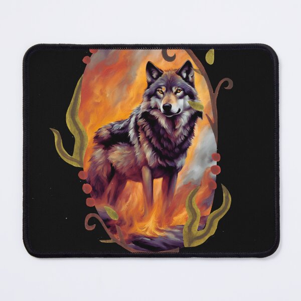 Item preview, Wolf in the fire animals designed and sold by Design_Your_Day.