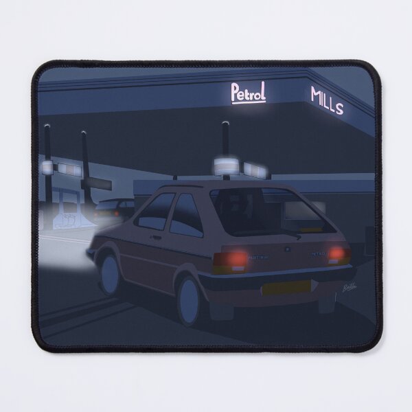 Item preview, Austin Metro at Petrol Station, Night designed and sold by Mills-Designs.