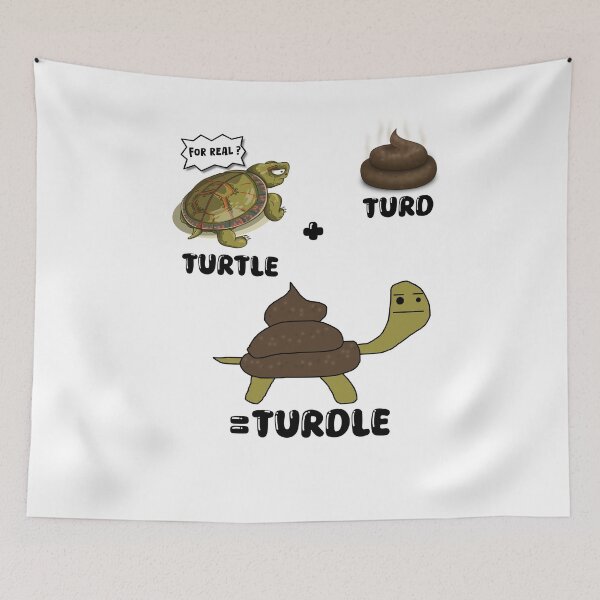 Item preview, Turdle – Turtle & Turn Fusion, Quirky Doodle, Playful Art designed and sold by koreatvtea.