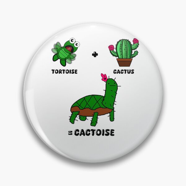 Item preview, Cactoise – Cactus Tortoise Fusion, Quirky Doodle, Playful Art designed and sold by koreatvtea.