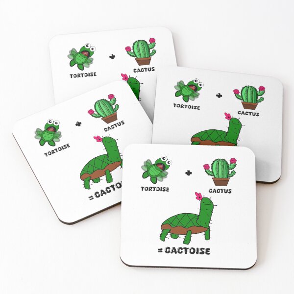 Item preview, Cactoise – Cactus Tortoise Fusion, Quirky Doodle, Playful Art designed and sold by koreatvtea.