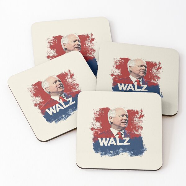 Artikelvorschau, Tim Walz 2024 Kunst entworfen und verkauft von Retro Travel Design.