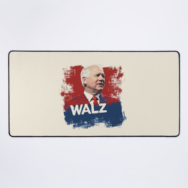 Artikelvorschau, Tim Walz 2024 Kunst entworfen und verkauft von Retro Travel Design.
