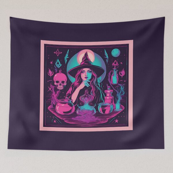 Item preview, Mystical Witchcraft & Magic: Surrealism & Synthwave Fusion D11 designed and sold by pixelandcrafted.