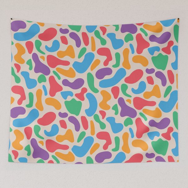 Item preview, Bright Rainbow Cow Print Pattern  designed and sold by Yasminepatterns .