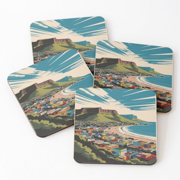 Item preview, Cape Town Vintage Travel Poster designed and sold by TravelerRat.