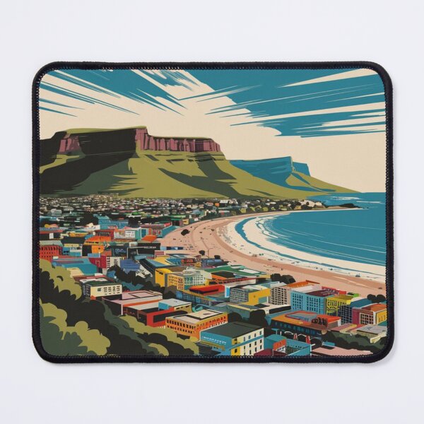 Item preview, Cape Town Vintage Travel Poster designed and sold by TravelerRat.