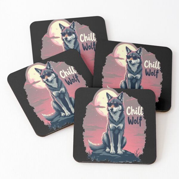 Item preview, Chill Wolf Text Design designed and sold by BirdsnStuff.