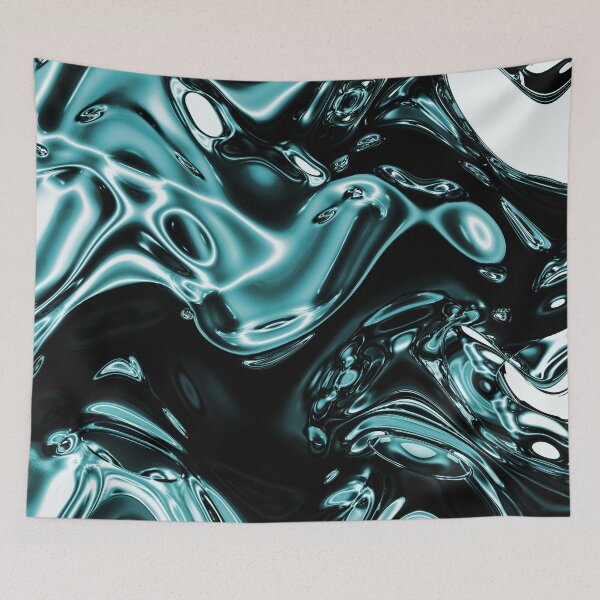 Item preview, Blue Liquid Metal Texture designed and sold by Ana Cá Art & Design.