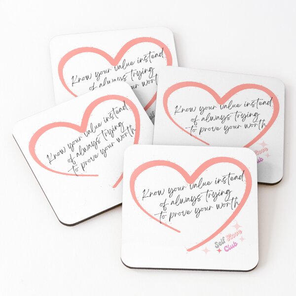 Item preview, Know Your Value Motivational Quote designed and sold by FreeStyleTrend.