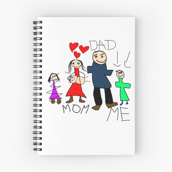 Item preview, Family Portrait – Hand-Drawn Family Doodle, Funny Sketch with Sister Barricade designed and sold by koreatvtea.