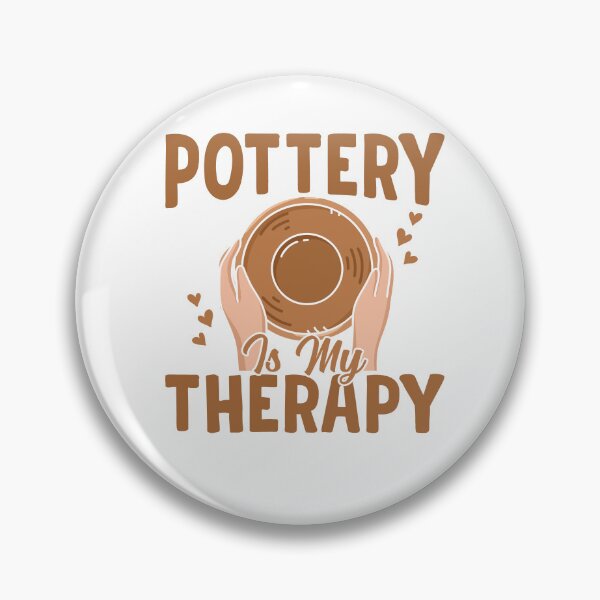 Item preview, Pottery Is My Therapy - Cute Ceramic Artist Gift designed and sold by Pobru.