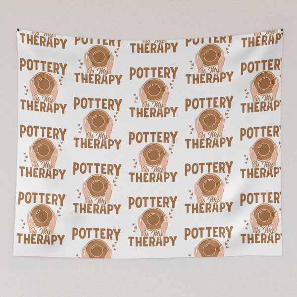 Item preview, Pottery Is My Therapy - Cute Ceramic Artist Gift designed and sold by Pobru.