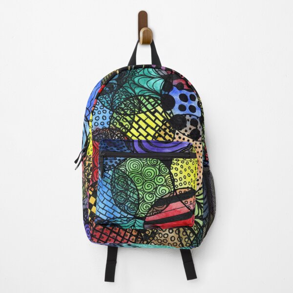 Item preview, Abstract Patterned Circles in Bright Tones and Black designed and sold by LymphomaLass.