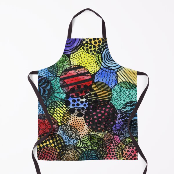 Item preview, Abstract Patterned Circles in Bright Tones and Black designed and sold by LymphomaLass.