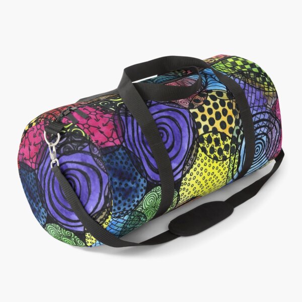Item preview, Abstract Patterned Circles in Bright Tones and Black designed and sold by LymphomaLass.
