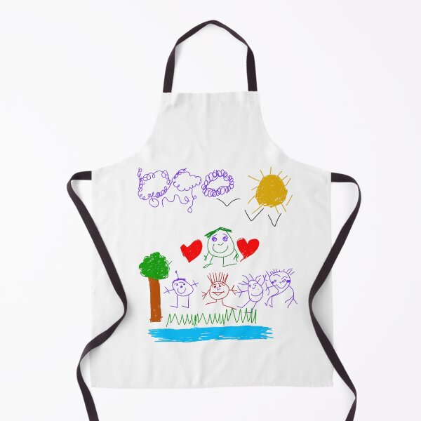 Item preview, Outdoor Fun – Child’s Hand-Drawn Nature Scene, Friends & Love in Playful Art designed and sold by koreatvtea.
