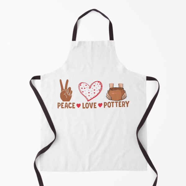 Item preview, Peace Love Pottery - Cute Ceramic Artist Design designed and sold by Pobru.