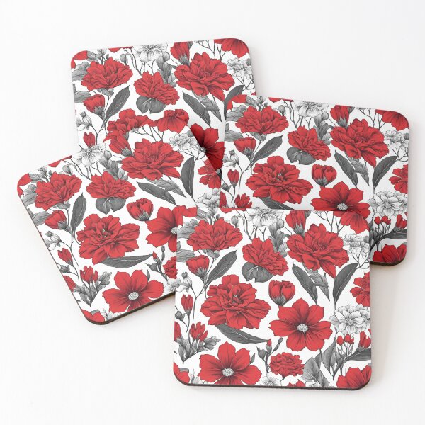 Item preview, Red flowers nature designed and sold by Design_Your_Day.