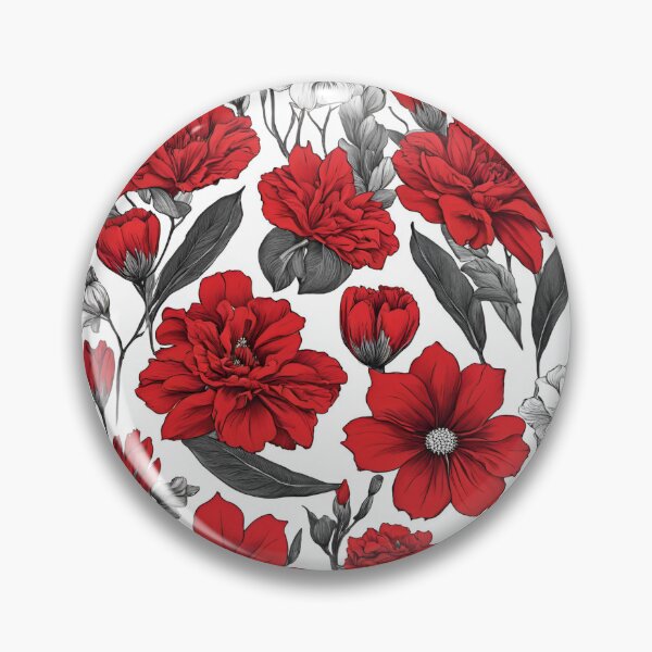Item preview, Red flowers nature designed and sold by Design_Your_Day.