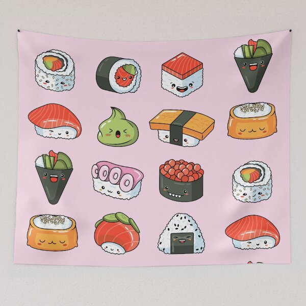 Item preview, Kawaii Japanese Sushi Pack designed and sold by KILLTHEBOX.