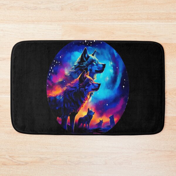 Item preview, Bold Colorful Wolves designed and sold by BirdsnStuff.