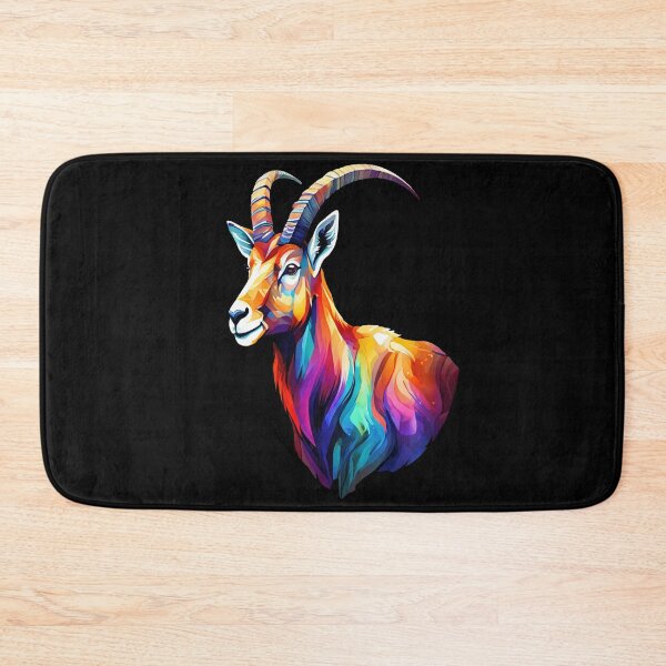 Item preview, Wild Ibex in Rainbow Colors designed and sold by BirdsnStuff.