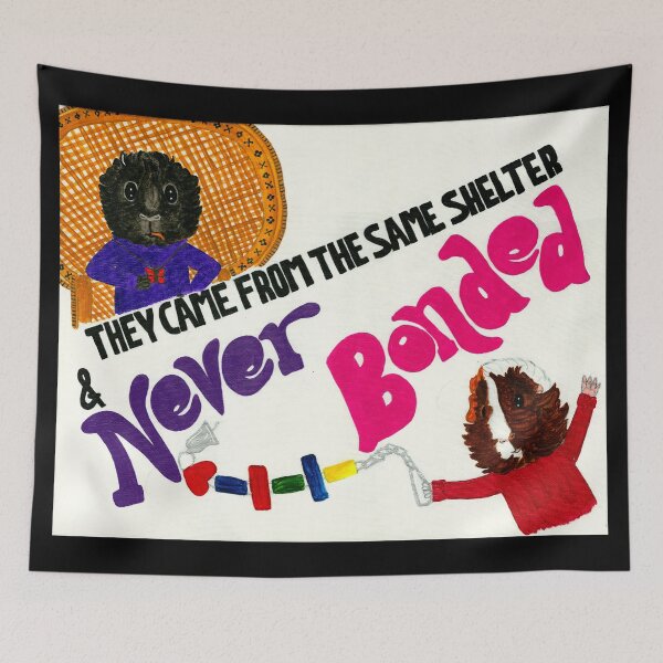 Item preview, Never Bonded - A Pigsploitation Poster designed and sold by Guinea Pigs and Books.