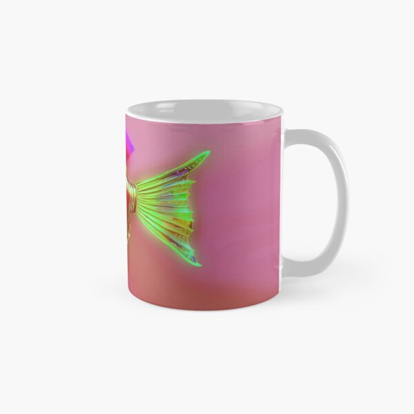 Item preview, Minimalist Steampunk Fish Subtle Steampunk Style - Pink Ocean designed and sold by Beachy.