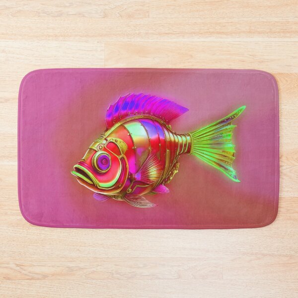 Artikelvorschau, Minimalistischer Steampunk-Fisch Dezenter Steampunk-Stil - Pink Ocean entworfen und verkauft von Beachy.