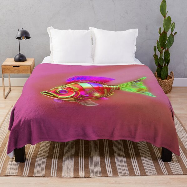 Item preview, Minimalist Steampunk Fish Subtle Steampunk Style - Pink Ocean designed and sold by Beachy.
