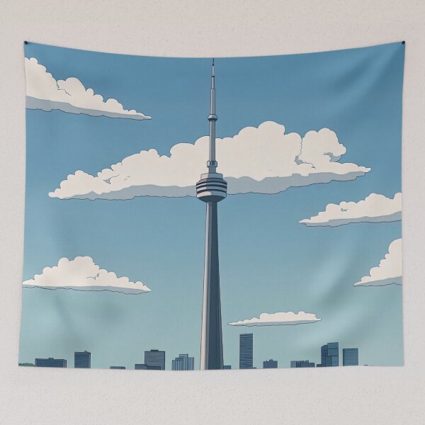 Item preview, CN Tower | Anime style designed and sold by ComicsFactory.
