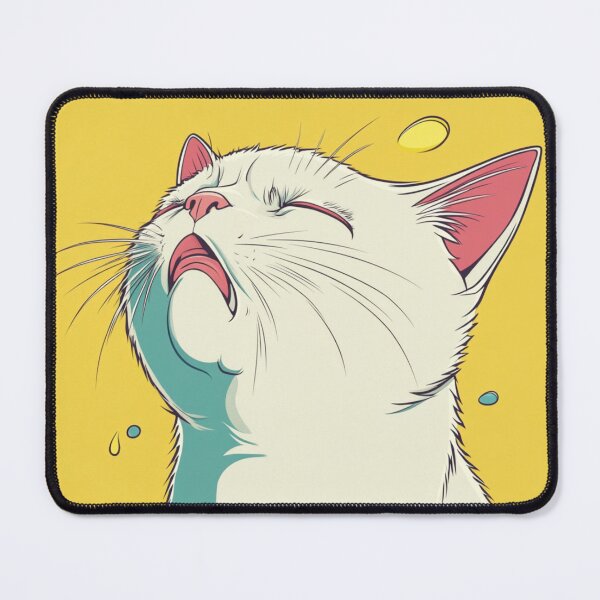 Item preview, Crying Cat Meme with Yellow Background Design designed and sold by memememescat.