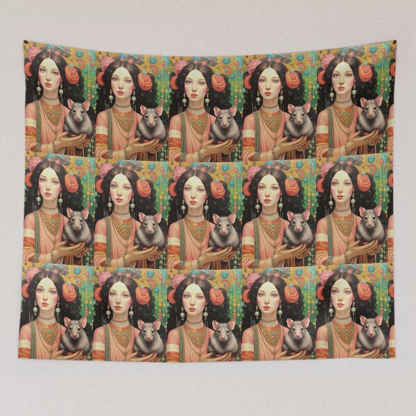 Item preview, Woman with a mouse. designed and sold by Natalia-Vlad.