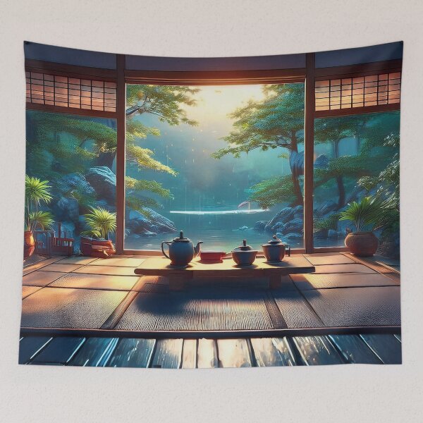 Item preview, An Ethereal Tatami Retreat designed and sold by aniscapes.